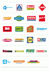 High performance management bij franchise-supermarkten logo's
