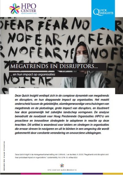 MEGATRENDS EN DISRUPTORS … en hun impact op organisaties