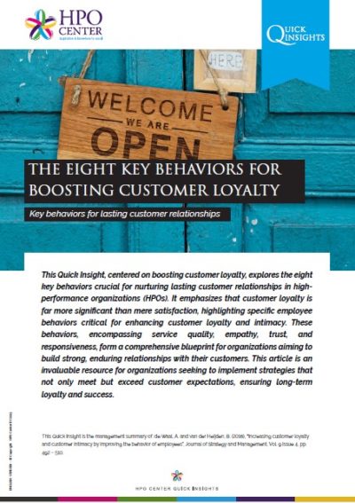 THE EIGHT KEY BEHAVIORS FOR BOOSTING CUSTOMER LOYALTY - key behaviors for lasting customer relationships